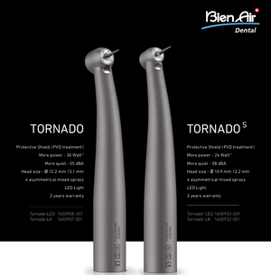 Bien Air Tornado S LED DUOPACK 3 Year Warranty!