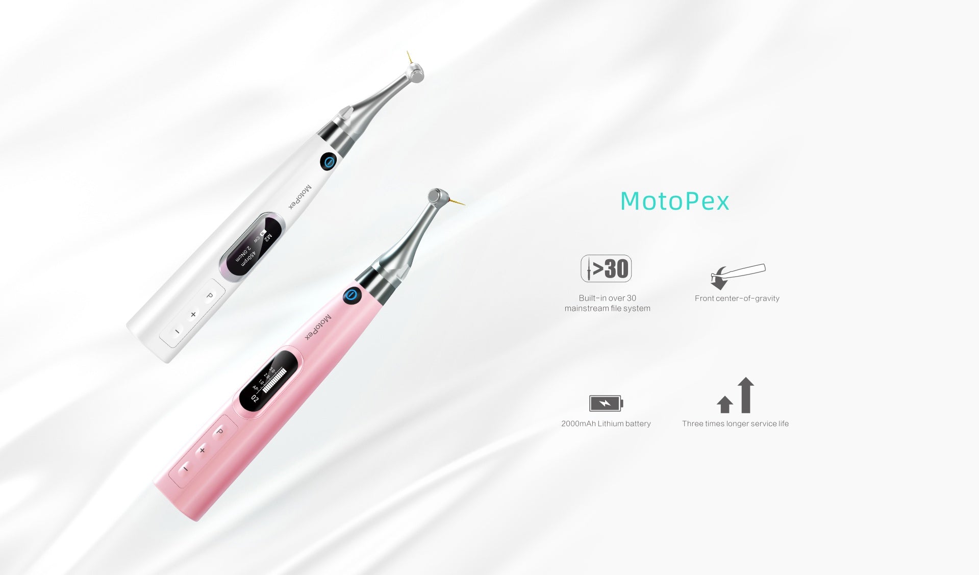 Woodpecker / DTE Cordless Endodontic Motor Handpiece with Built in Apex Locator MotoPex