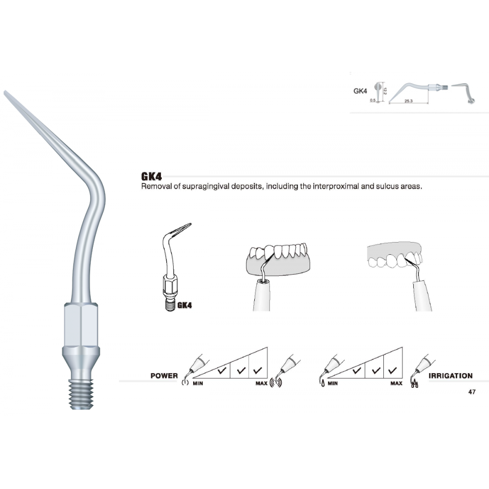GK4 Kavo Sonicflex Compatible Scaler Tip
