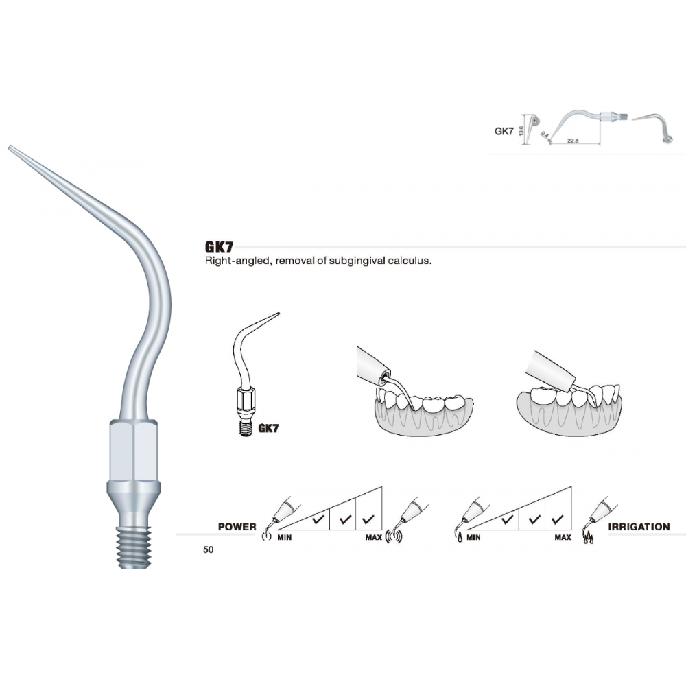 GK7 Kavo Sonicflex Compatible Scaler Tip