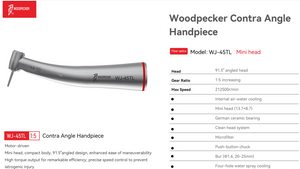 Woodpecker Speed Increasing 1:5 Contra Angle Handpiece