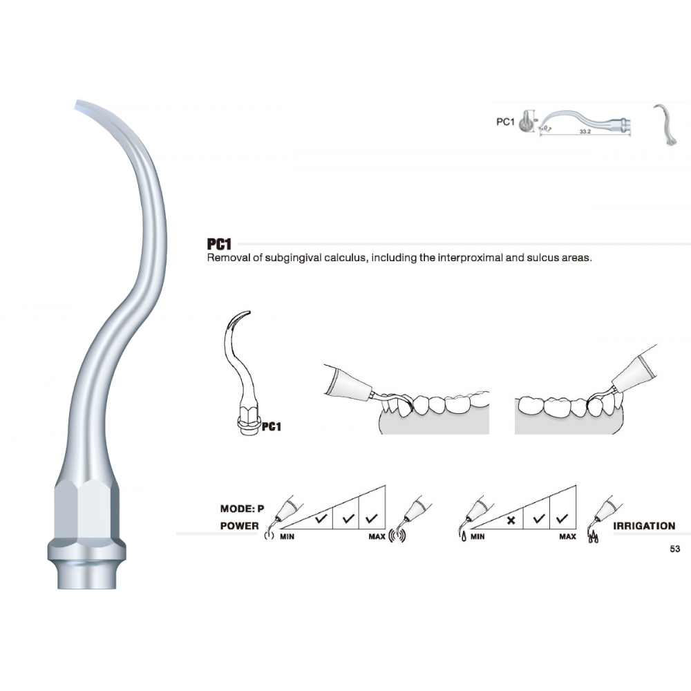 PC1 Perio Tip, Kavo PiezoLux compatible