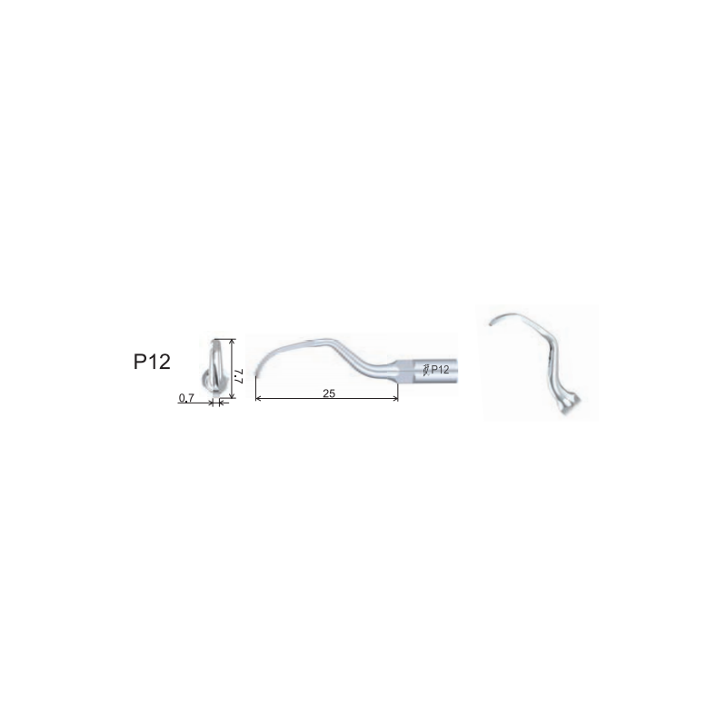 P12 & PD12 Perio Tip - Woodpecker / EMS / DTE / Satelec / Acteon / NSK compatible